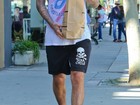 De regata, David Beckham exibe suas várias tatuagens