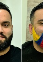 Barba colorida: repórter do EGO adere à nova mania e radicaliza o visual 