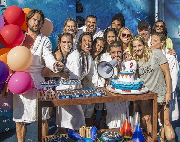 Kayky Brito mostra festa do elenco de &#39;Saltibum&#39; para Scheila Carvalho (Foto: Reprodução/Instagram)