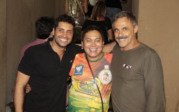 Fabio Keldani, Glaycon Muniz e Oscar Madrini em show de Preta Gil no Rio (Foto: Isac Luz/ EGO)