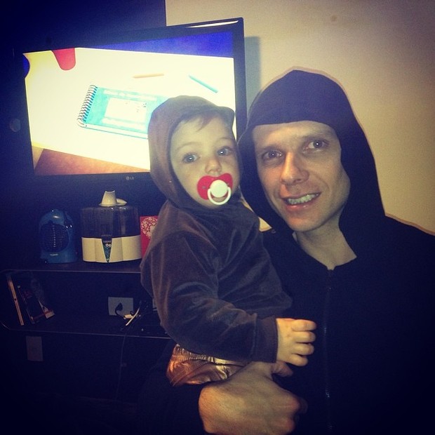 Fernando Scherer com a filha Brenda (Foto: Instagram / Reprodução)