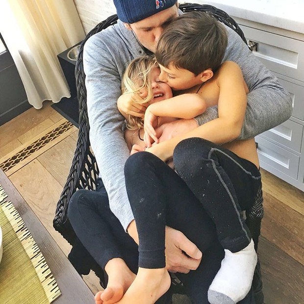 Tom Brady com os filhos (Foto: Instagram / Reprodução)