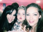 Marina Elali posta foto com Tânia Mara e Maysa: '3 anos desta princesa'