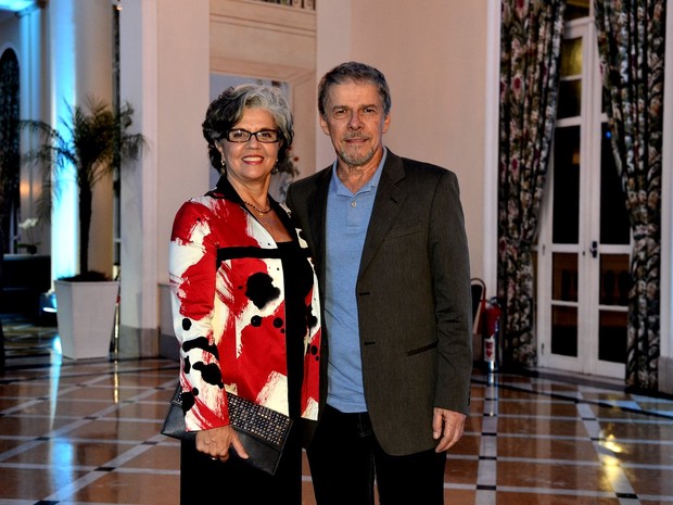 José Mayer e esposa (Foto: Roberto Teixeira / EGO)