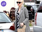 Look do dia: grávida, Gwen Stefani não dispensa salto e calça de couro