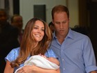 Kate Middleton e príncipe William deixam hospital com bebê real