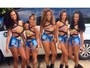 Meninas do Bonde das Maravilhas posam de shortinho antes de show