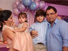 Xand, do Aviões do Forró, festeja um ano de sua filha caçula