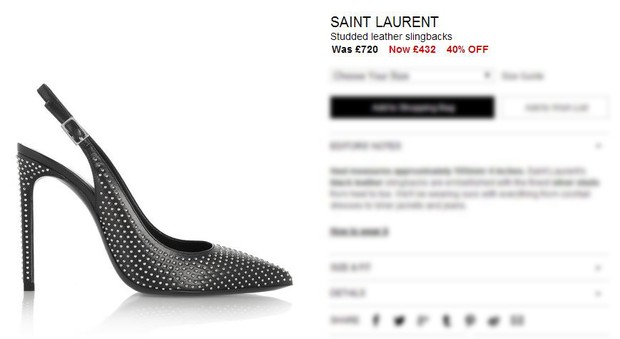 Sapato SAINT LAURENT (Foto: SAINT LAURENT)