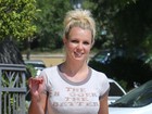 Britney Spears usa camiseta divertida: 'Quanto maior, melhor'