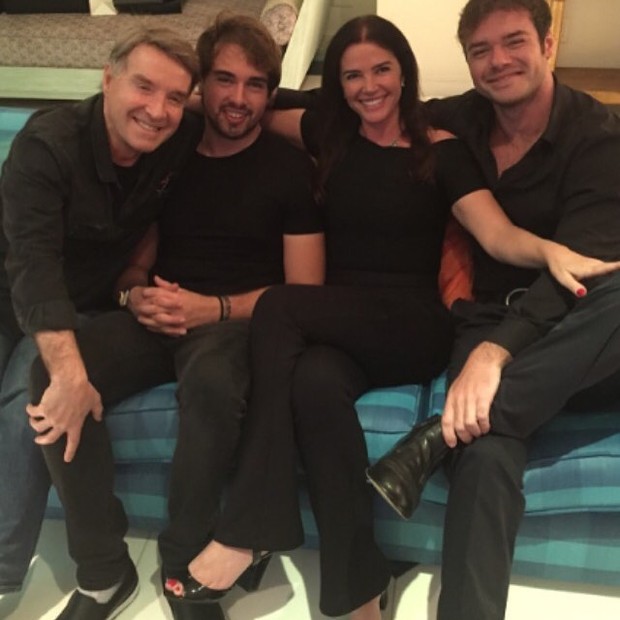 Eike Batista, Olin, Luma de Oliveira e Thor (Foto: Reprodução/Instagram)