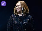 Look do dia: Adele usa vestido todo bordado para iniciar turnê na Europa