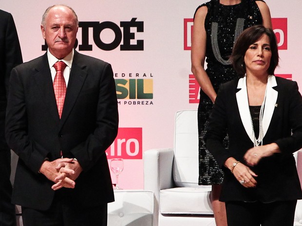 Luiz Felipe Scolari e Glória Pires em premiação em São Paulo (Foto: Manuela Scarpa/ Foto Rio News)