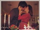 Pérola Faria comemora 22 anos com beijão do namorado
