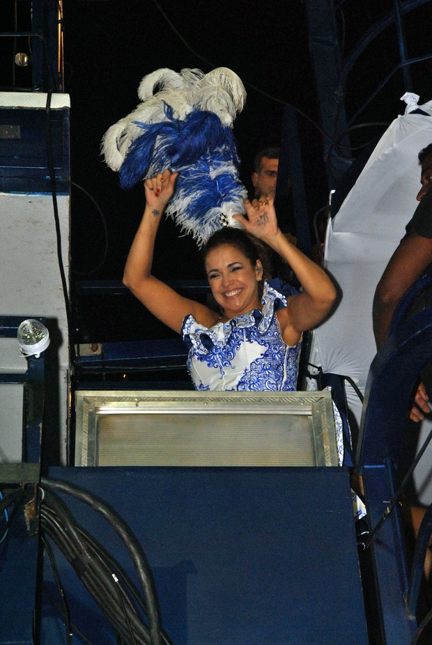 Daniela Mercury no carnaval de Salvador de 2014 (Foto: Marcelo Machado/Ag Haack)
