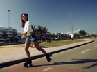 Jessika Alves mostra um de seus hobbies preferidos para o EGO: andar de patins