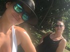 Laura Keller se exercita com a mãe: 'Natal sarado com a mamis'