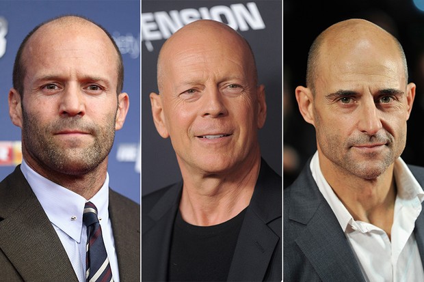 Jason Statham, Bruce Willis e Mark Strong (Foto: Getty Images)