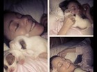 Mariah Carey posta foto na cama com filhotinhos de cachorro