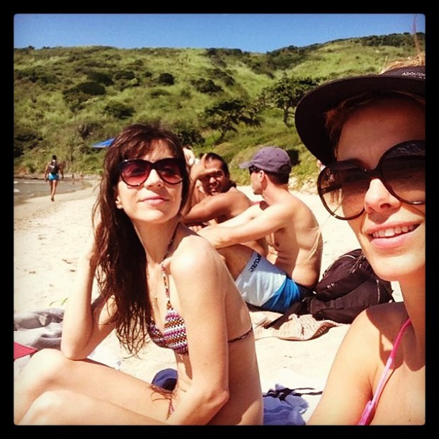 Carolina Dieckmann e amiga (Foto: Instagram / Reprodução)