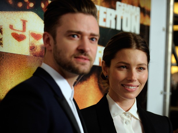 Justin Timberlake e Jessica Biel (Foto: AFP)