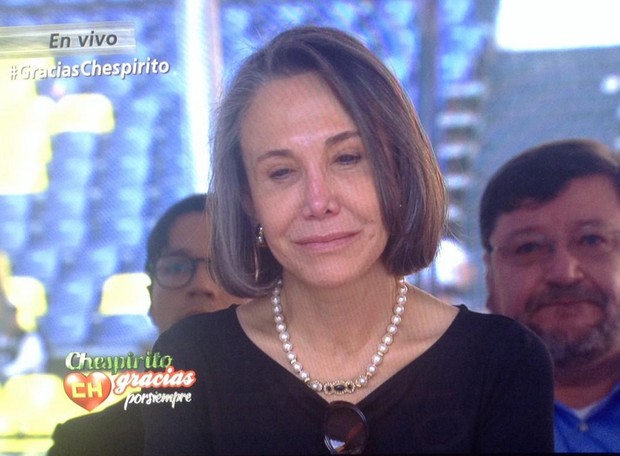 Florinda Meza chora (Foto: Reprodução/Televisa)