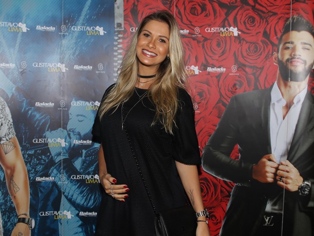 Andressa Suita em bastidores de show em São Paulo (Foto: Thiago Duran/ Ag. News)