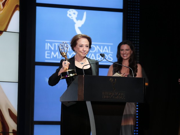 Fernanda Montenegro na 41ª edição do Emmy Internacional em Nova York, nos Estados  (Foto: Rede Globo/ Divulgação)