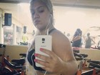 Mulher Filé posta foto de perfil na academia para mostra que está magra