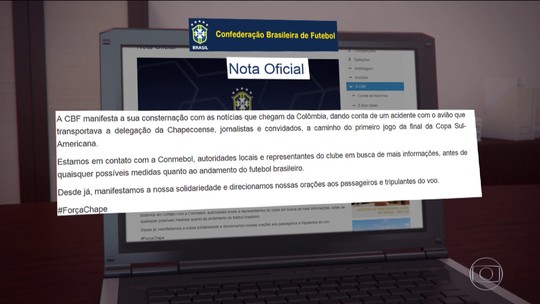 Veja repercussão do acidente com a delegação da Chapecoense