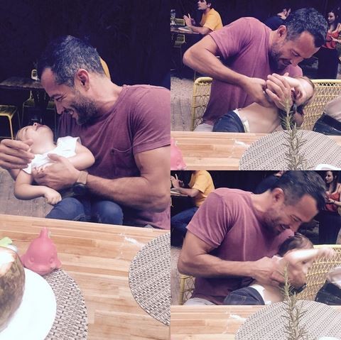 Malvino Salvador se diverte com a  filha Ayra (Foto: Reprodução do Instagram)