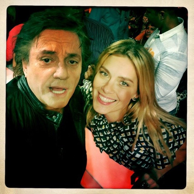 Fábio Jr. e Carolina Dieckmann nos bastidores do Superstar (Foto: Instagram/ Reprodução)