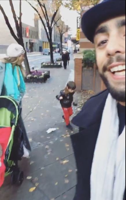 Luana Piovani e Pedro Scooby com o filho Dom em Nova York (Foto: Reprodução do Instagram)