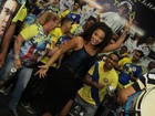 Juliana Alves cai no samba na quadra da Unidos da Tijuca, no Rio