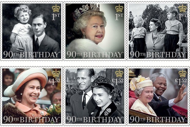 Elizabeth II estampa outros selos em sua homenagem (Foto: The British Monarchy/Reprodução)