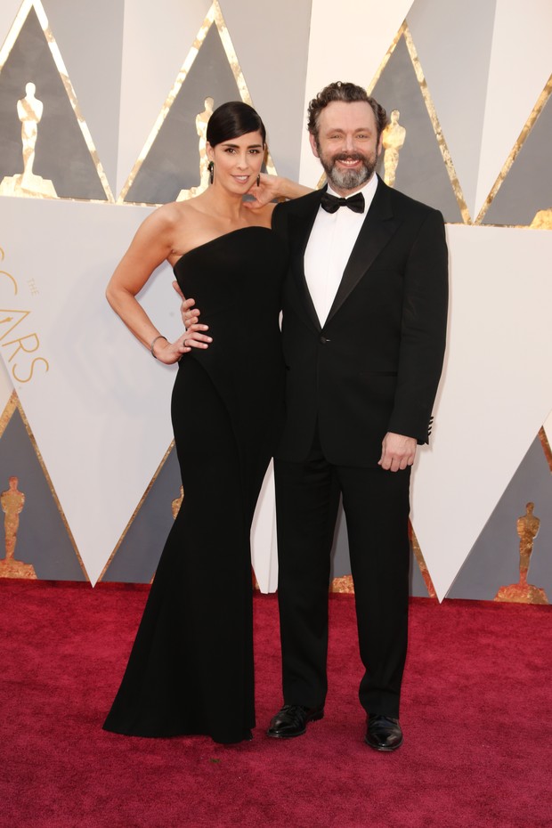 Sarah Silverman e Michael Sheen (Foto: Getty Images)