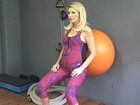 Antônia Fontenelle, grávida, não dispensa exercícios físicos
