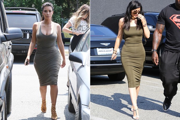Kim Kardashian e Kylie Jenner (Foto: X17)