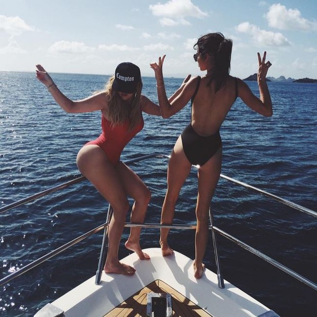 Khloe Kardashian e Kendall Jenner (Foto: Instagram / Reprodução)