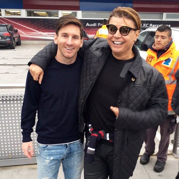 David Brazil e Messi (Foto: Instagram / Reprodução)