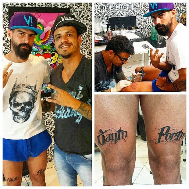 Radamés, noivo de Viviane Araújo, exibe suas novas tatuagens (Foto: Instagram/ Reprodução)