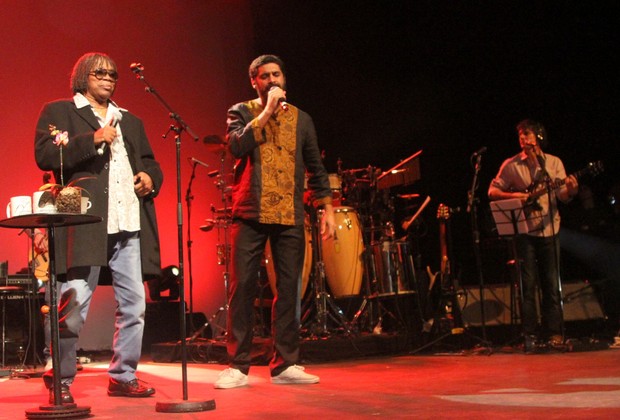 Milton Nascimento e Criolo (Foto: Thiago Duran / AgNews)