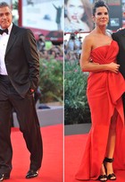 Sandra Bullock e George Clooney dão show de estilo em Veneza
