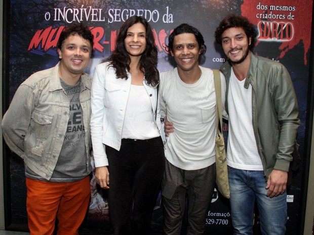Rodrigo Fagundes, Helena Ranaldi, Wendell Bendelack e Allan Souza Lima em teatro no Rio (Foto: Divulgação)