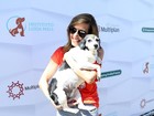 Luisa Mell participa de feira de adoção de cães e gatos em SP