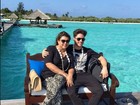 Preta Gil e Rodrigo Godoy posam nas Ilhas Maldivas