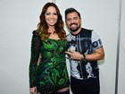 Solange Almeida posa com Xand em bastidores de show na Bahia