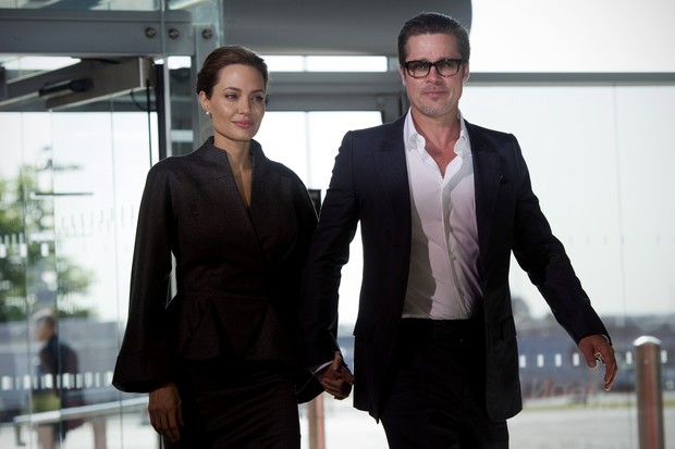 Angelina Jolie e Brad Pitt (Foto: Agência AFP)