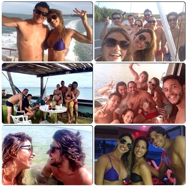 Dany Bananinha com Mariano e outros amigos (Foto: Reprodução/ Instagram)