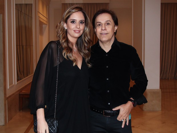 Tom Cavalcante e a mulher em festa em São Paulo (Foto: Manuela Scarpa/ Brazil News)